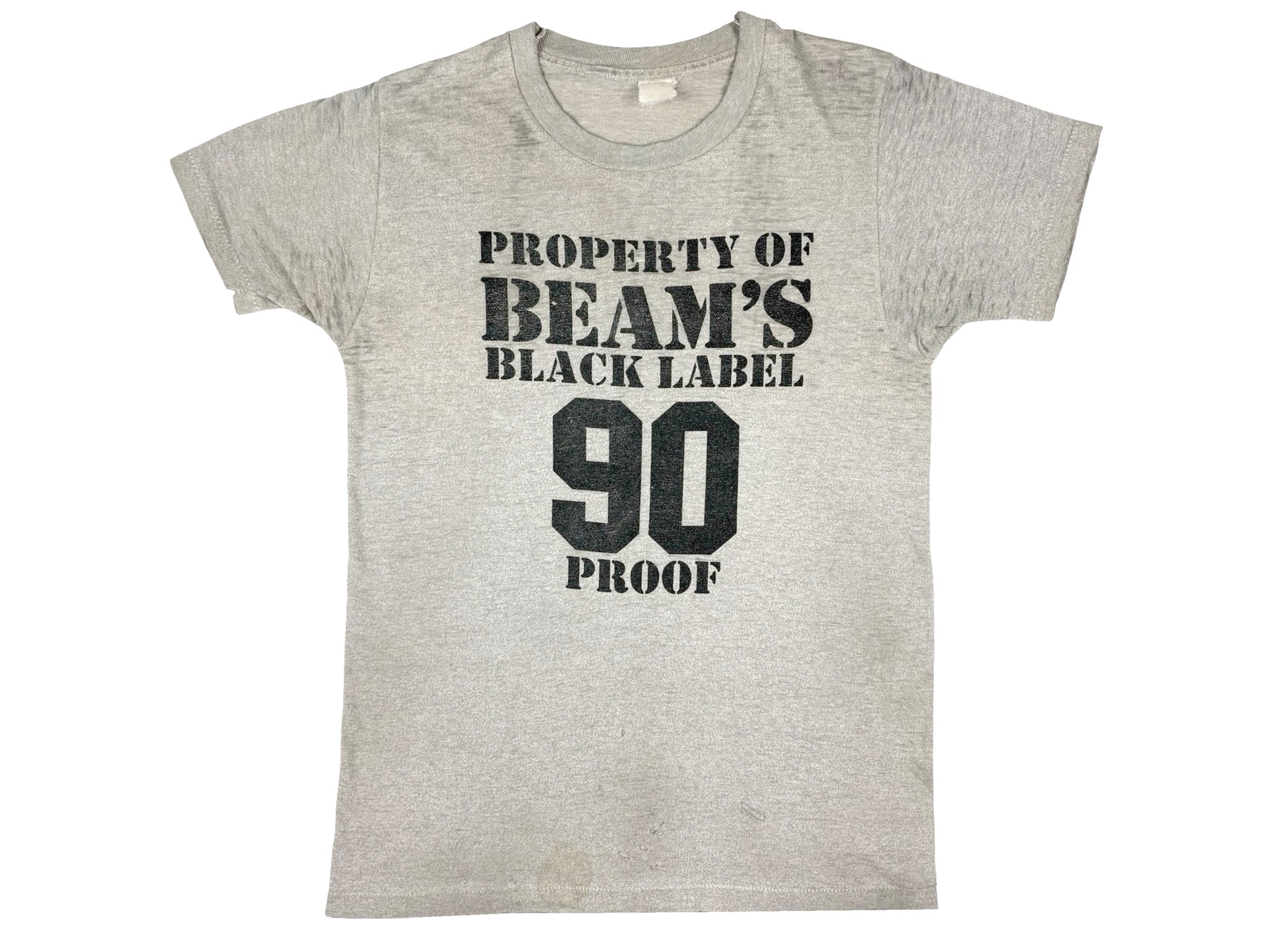 Vintage Property Of Jim Beam Black Label Threadbare T-Shirt