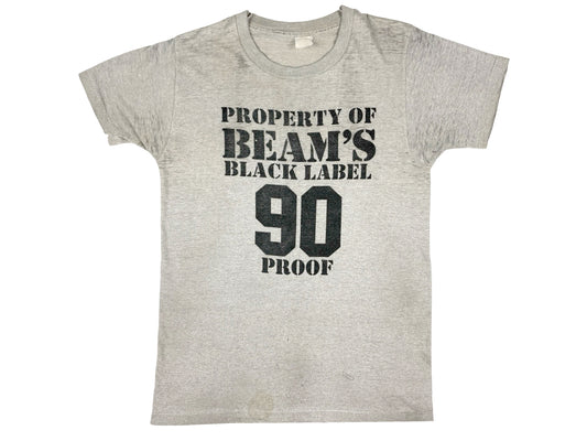 Vintage Property Of Jim Beam Black Label Threadbare T-Shirt