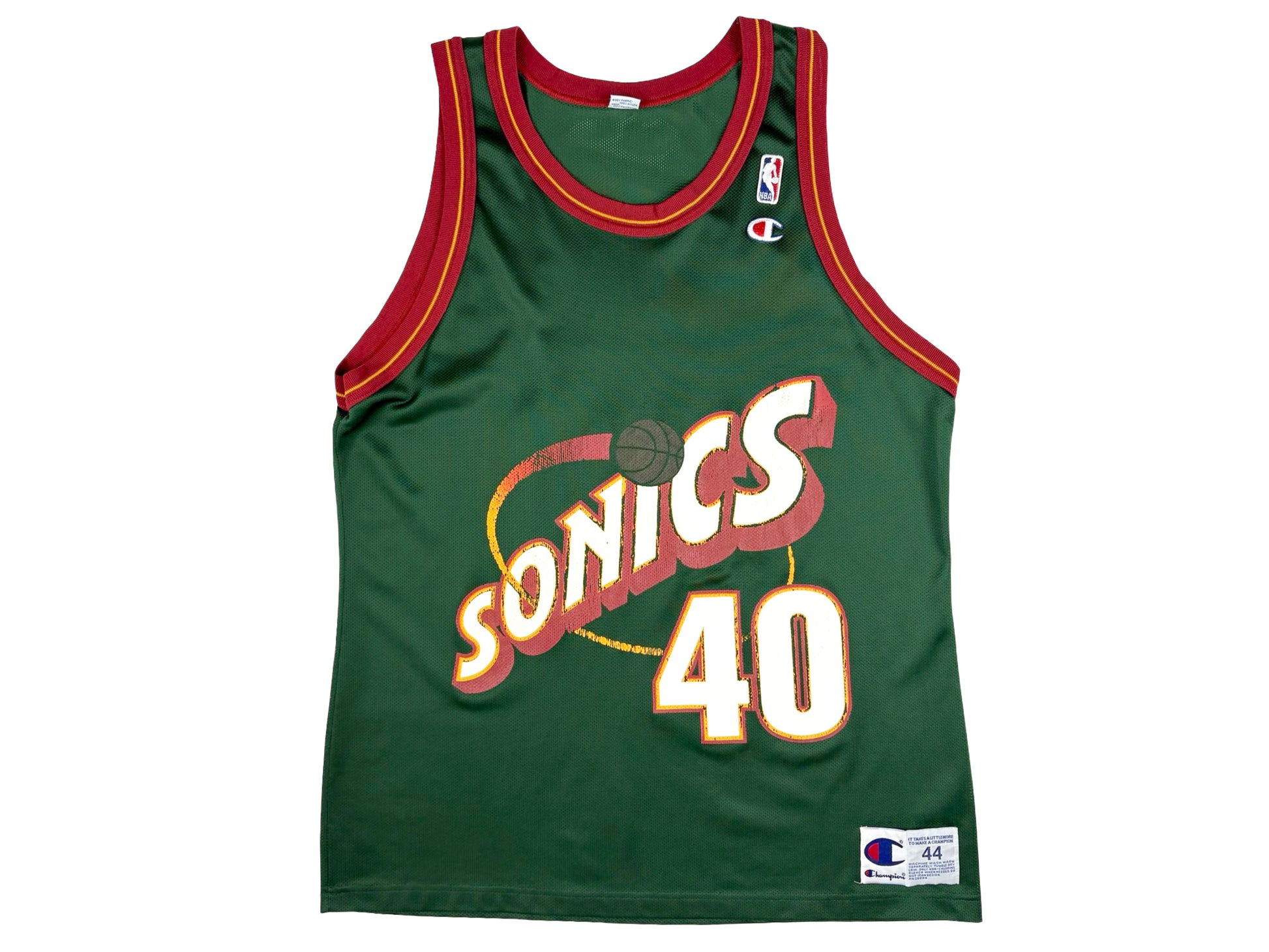 Vintage Champion Seattle Super Sonics Shawn Kemp Jersey