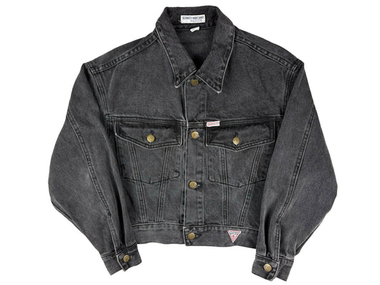 Vintage Georges Marciano Guess Black Cropped Denim Jacket