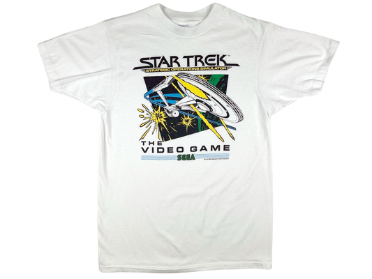 Vintage Sega Star Trek Video Game White T-Shirt
