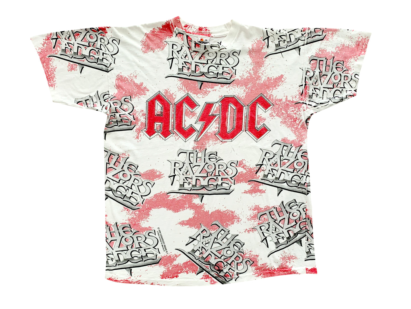 Vintage AC/DC 'Razors Edge' All Over Print T-Shirt