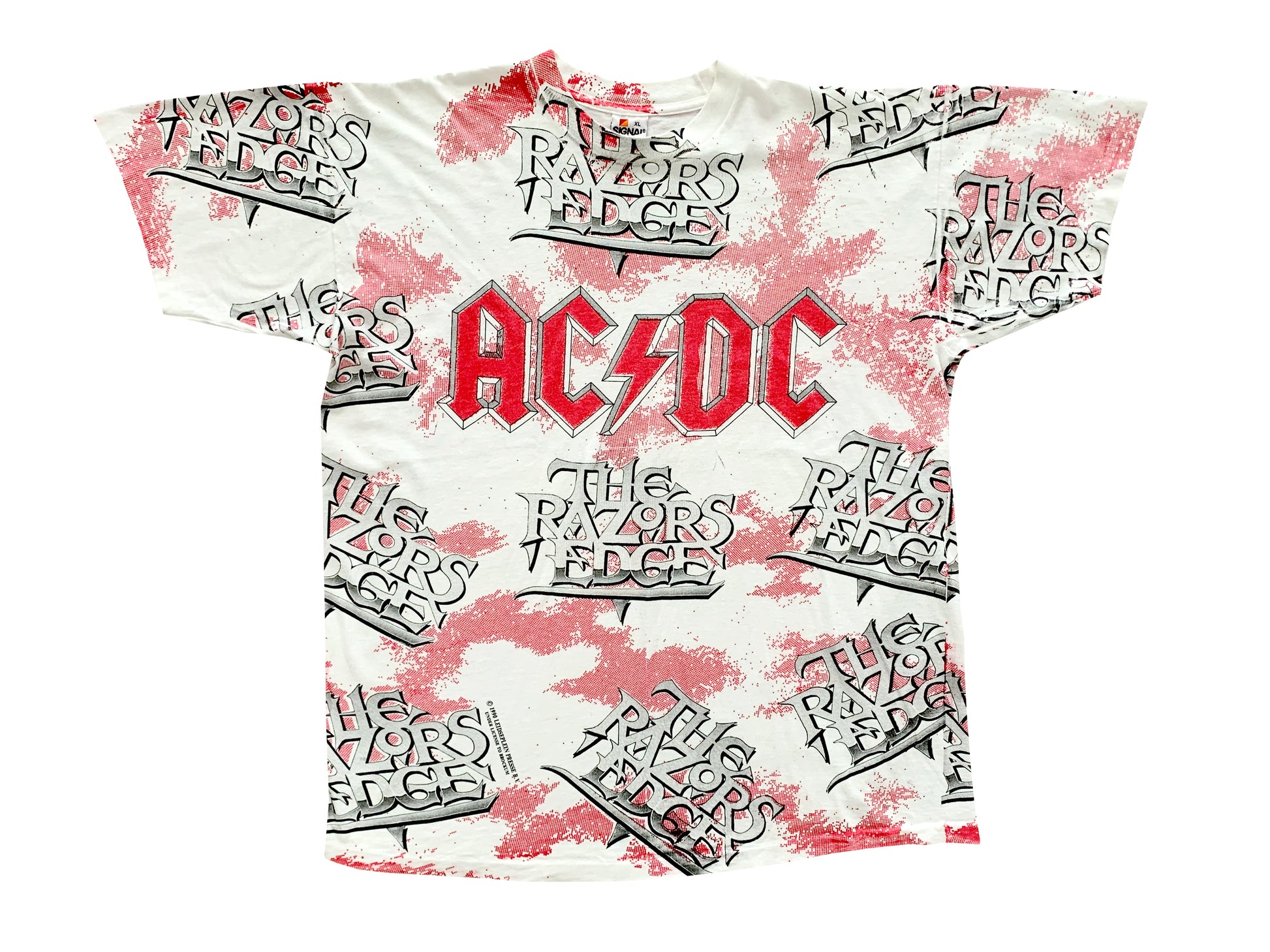 Vintage AC/DC 'Razors Edge' All Over Print T-Shirt