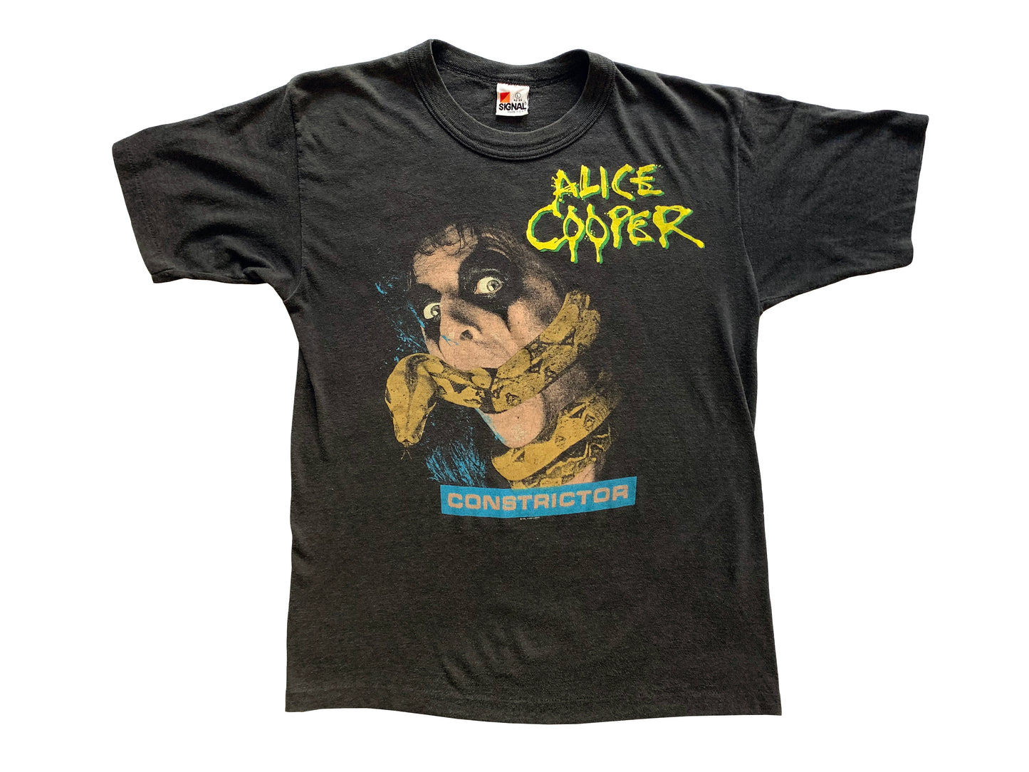 Vintage Alice Cooper 'Constrictor' Tour Black T-Shirt 80s Rock n Roll