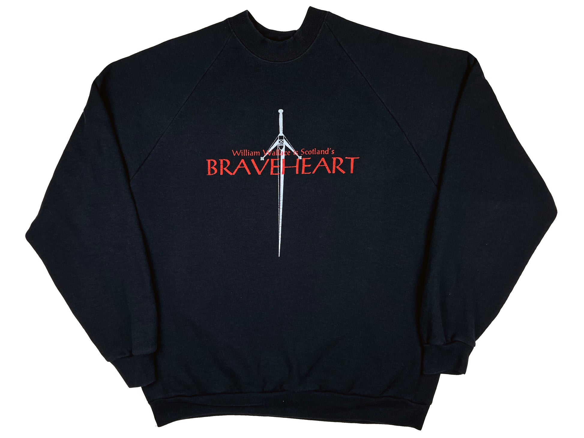 Vintage Braveheart Movie Black Sweatshirt