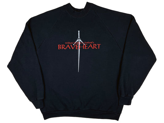 Vintage Braveheart Movie Black Sweatshirt