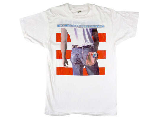 Vintage Bruce Springsteen 'Born in the USA' 84-85 World Tour White T-Shirt