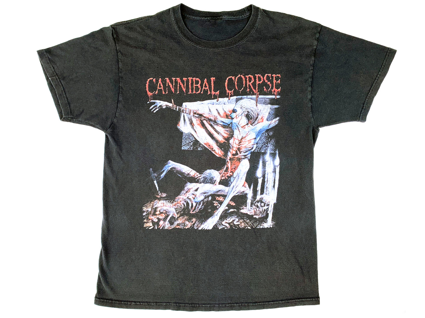 Cannibal Corpse 'Tomb of the Mutilated' Black T-Shirt Death Metal band hardcore 90s y2k