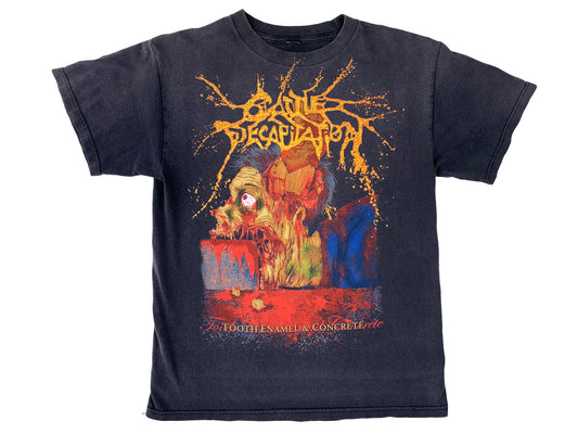 Cattle Decapitation 'Tooth Enamel & Concrete' Black T-Shirt 90s Death Metal Hardciore Metal