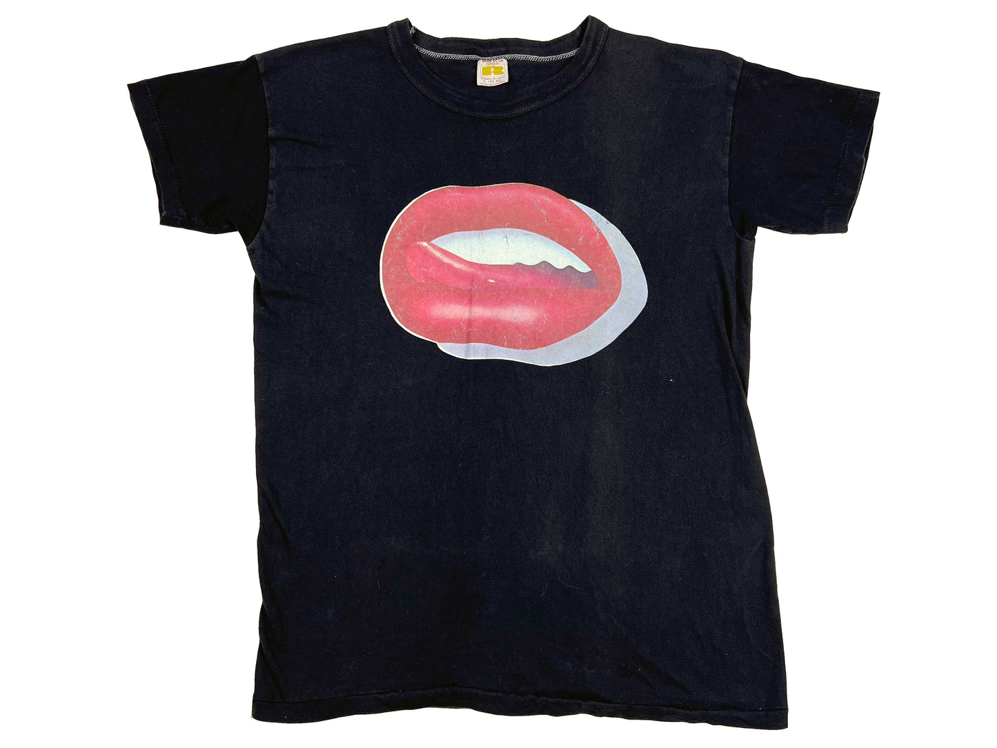 Vintage Charles White III Lips Black T-Shirt