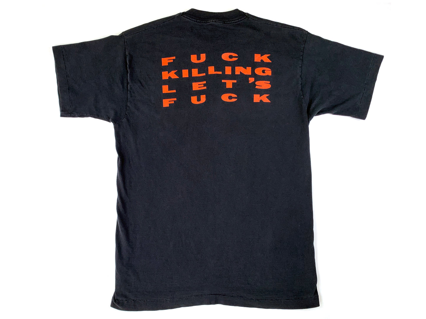 Vintage Chemlab 'Fuck Killing Lets Fuck' Black T-Shirt Band tee hardcore metal death metal 90s 