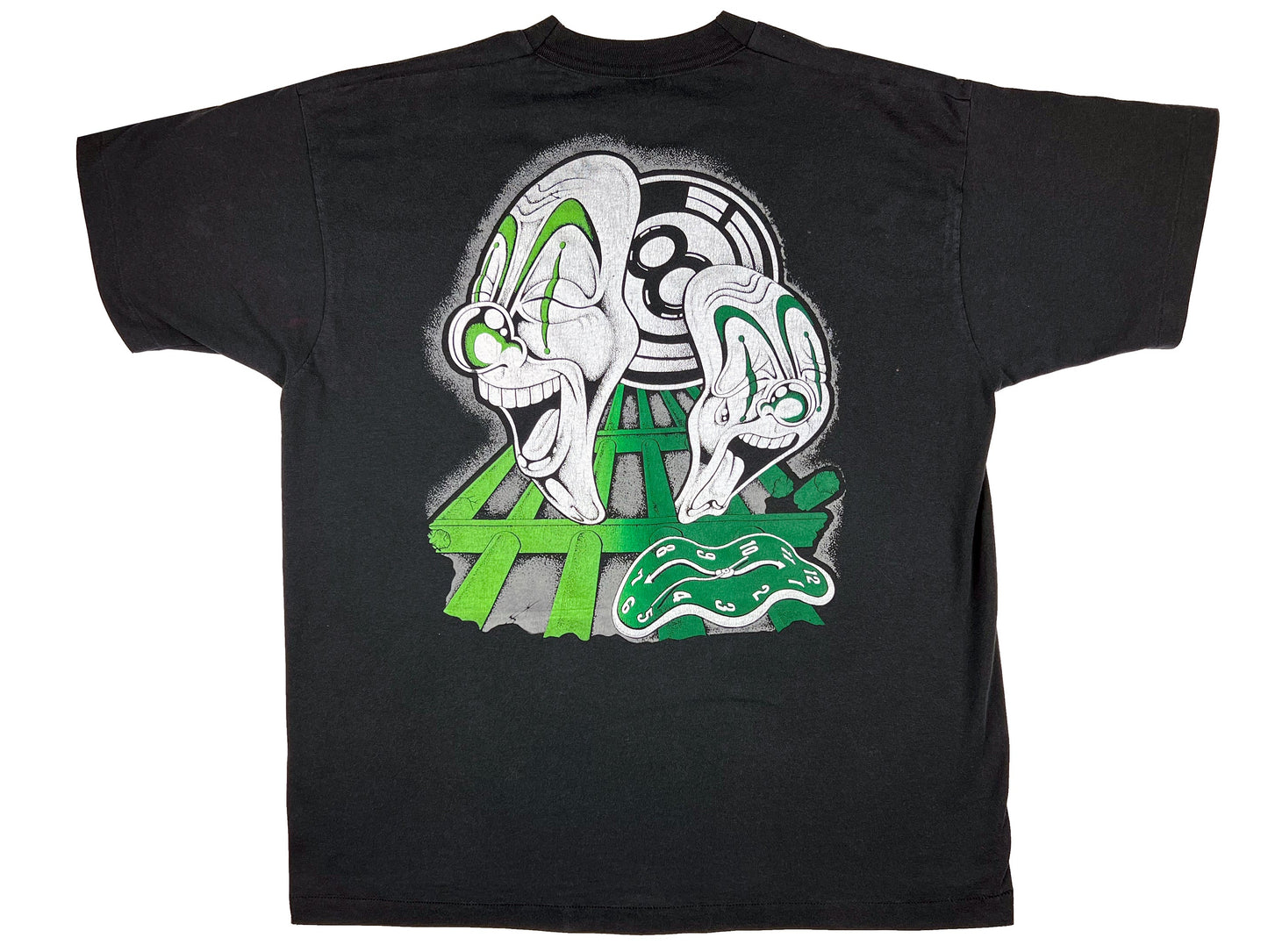 Vintage Chicano Art Jokers & 8 Ball Black T-Shirt