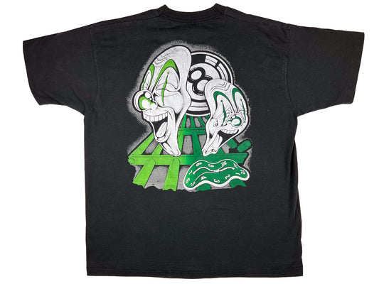 Vintage Chicano Art Jokers & 8 Ball Black T-Shirt