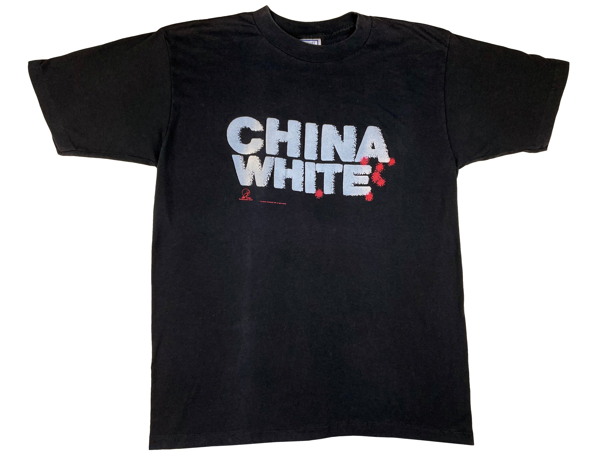 Vintage China White Movie Black T-Shirt