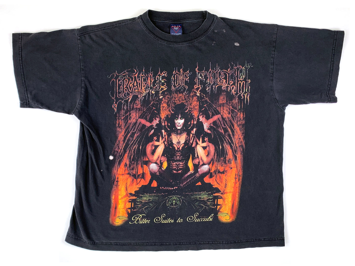 Vintage Cradle of Filth 'Bitter Suites to Succubi' Black T-Shirt black metal uk england band 90s y2k