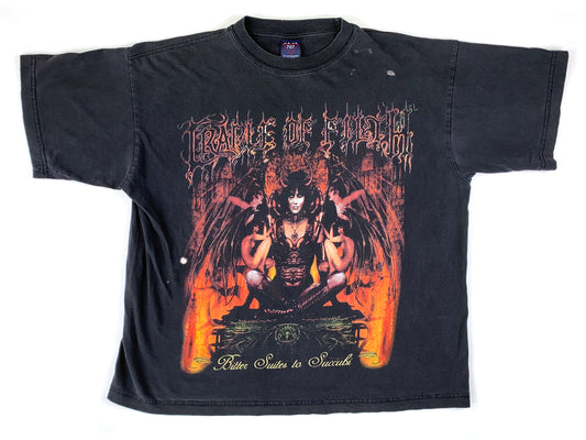 Vintage Cradle of Filth 'Bitter Suites to Succubi' Black T-Shirt black metal uk england band 90s y2k