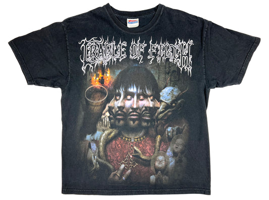 Vintage Cradle of Filth 'Godspeed on the Devils Thunder' Black T-Shirt Black Metal y2k