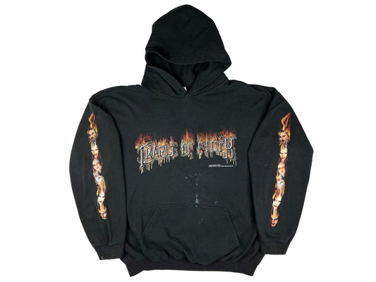 Vintage Cradle of Filth 'Midian' Black Hoodie Black Metal Death UK England Band 90s y2k