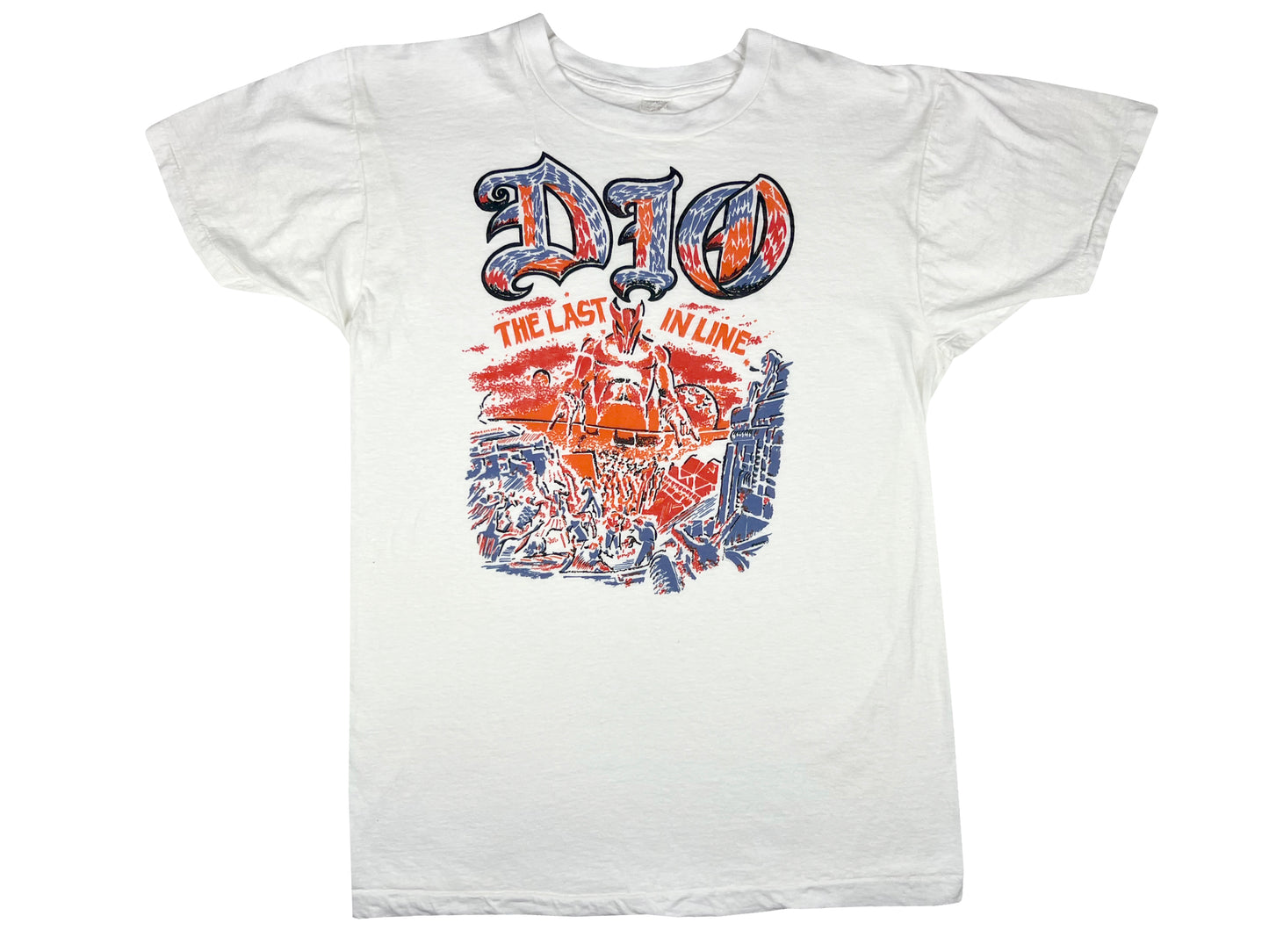 Vintage DIO 'Last in Line' Parking Lot White T-Shirt