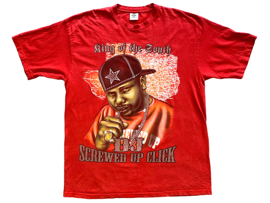 Vintage DJ Screw Screwed Up Click Red Tall Tee Rap Hip Hop