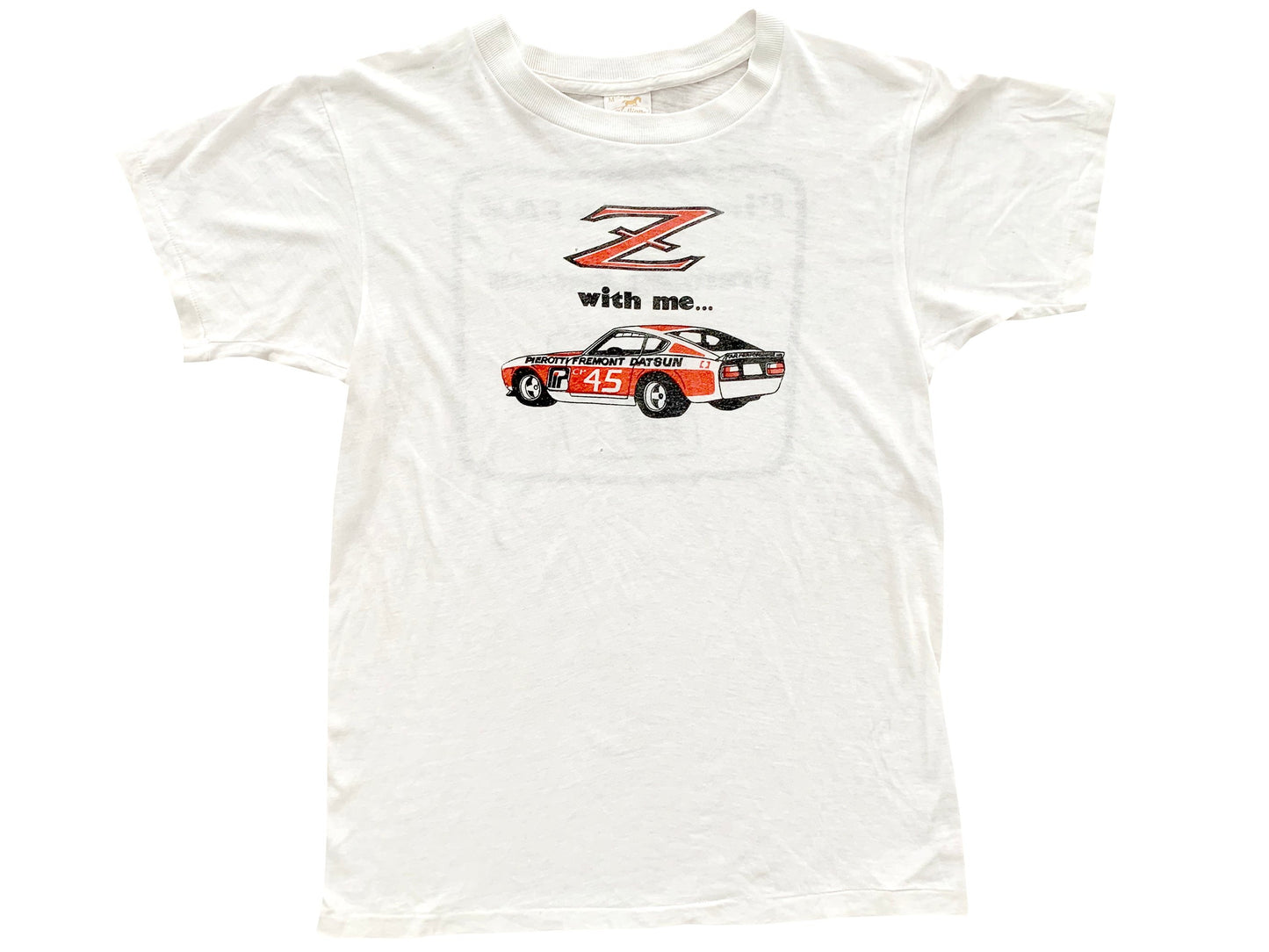 vintage Datsun Z White T-Shirt Car Auto 70s 80s