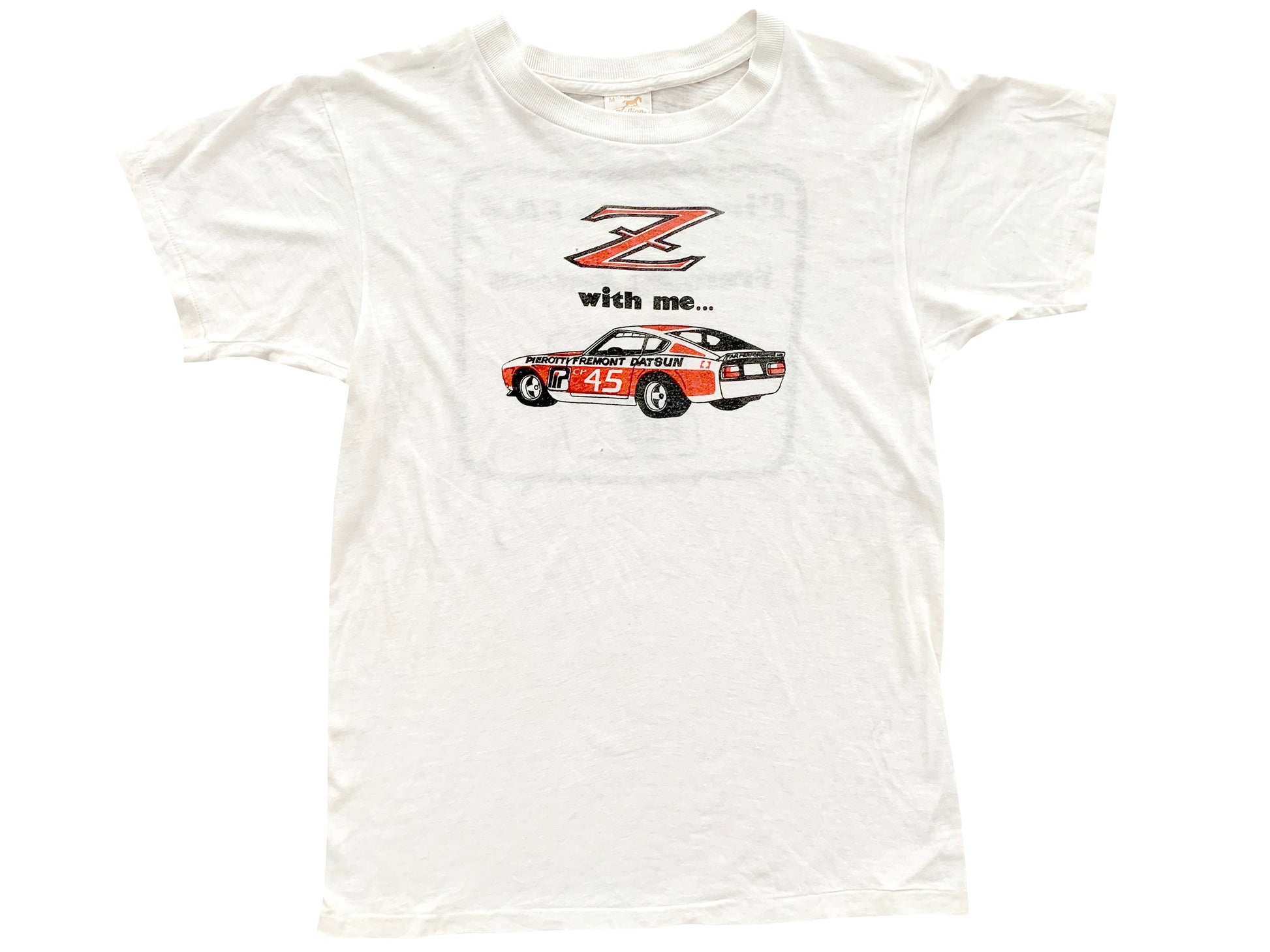 vintage Datsun Z White T-Shirt Car Auto 70s 80s