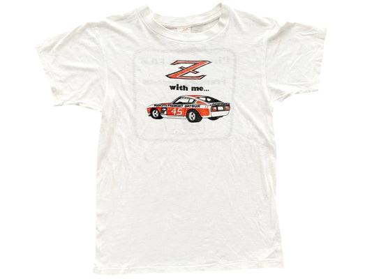 vintage Datsun Z White T-Shirt Car Auto 70s 80s