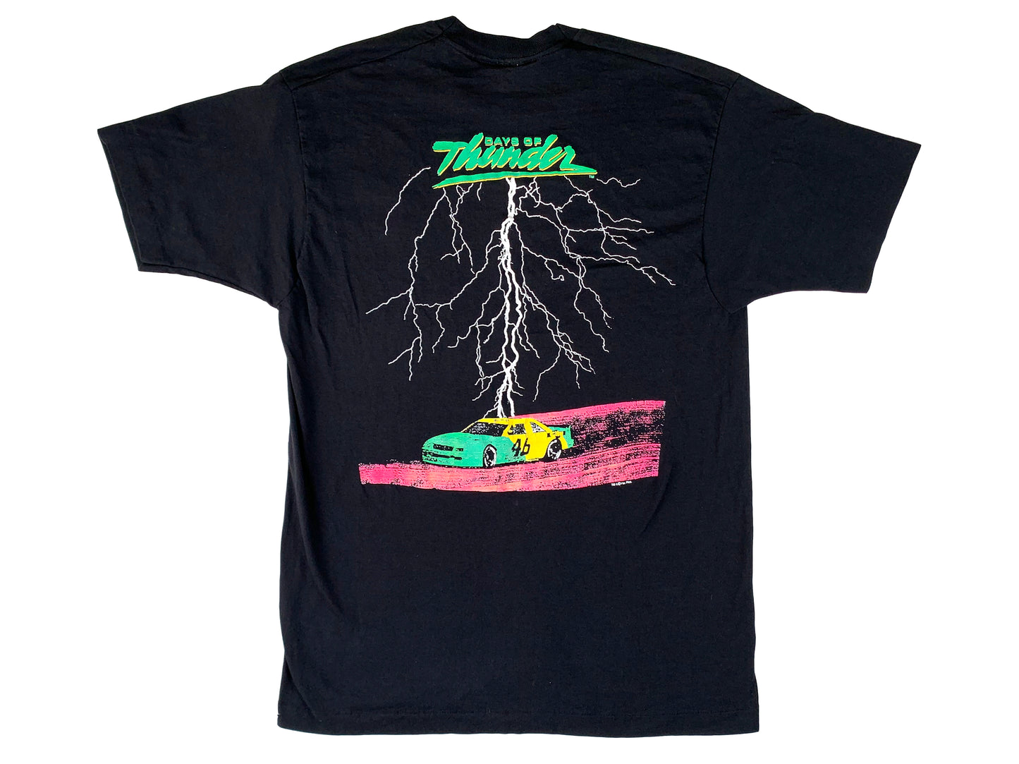 Vintage Days of Thunder Movie Black T-Shirt