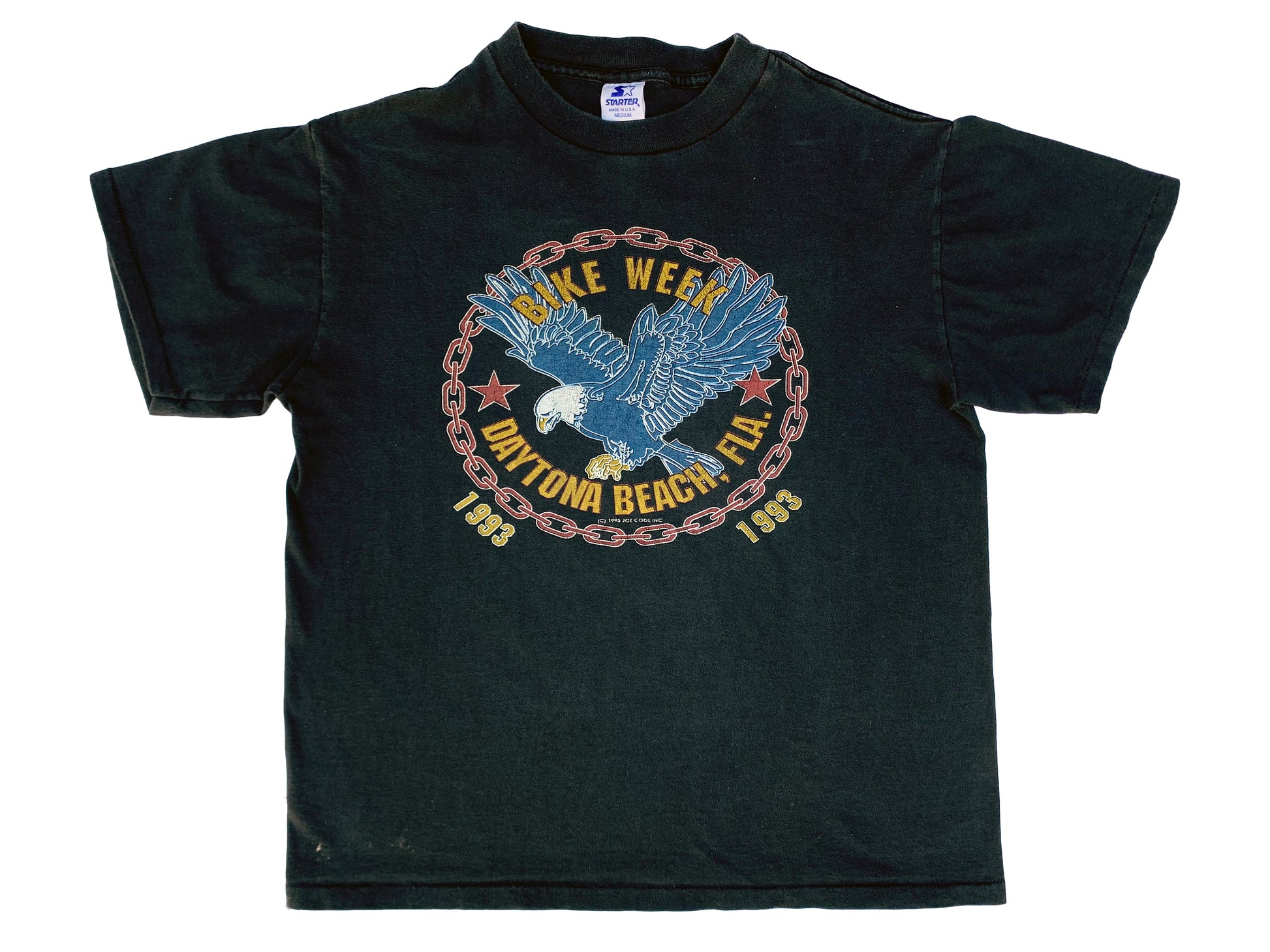 Vintage Daytona Beach Bike Week 1992 Black T-Shirt