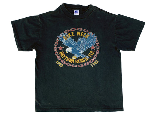 Vintage Daytona Beach Bike Week 1992 Black T-Shirt