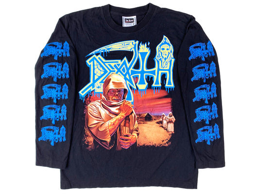 Vintage Death 'Leprosy' Black Long Sleeve T-Shirt Death Metal y2k