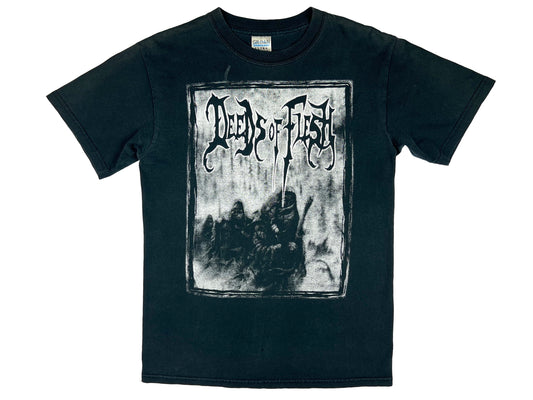 Vintage Deeds of Flesh 'Path of Weakening' T-Shirt 90s Death Metal Band