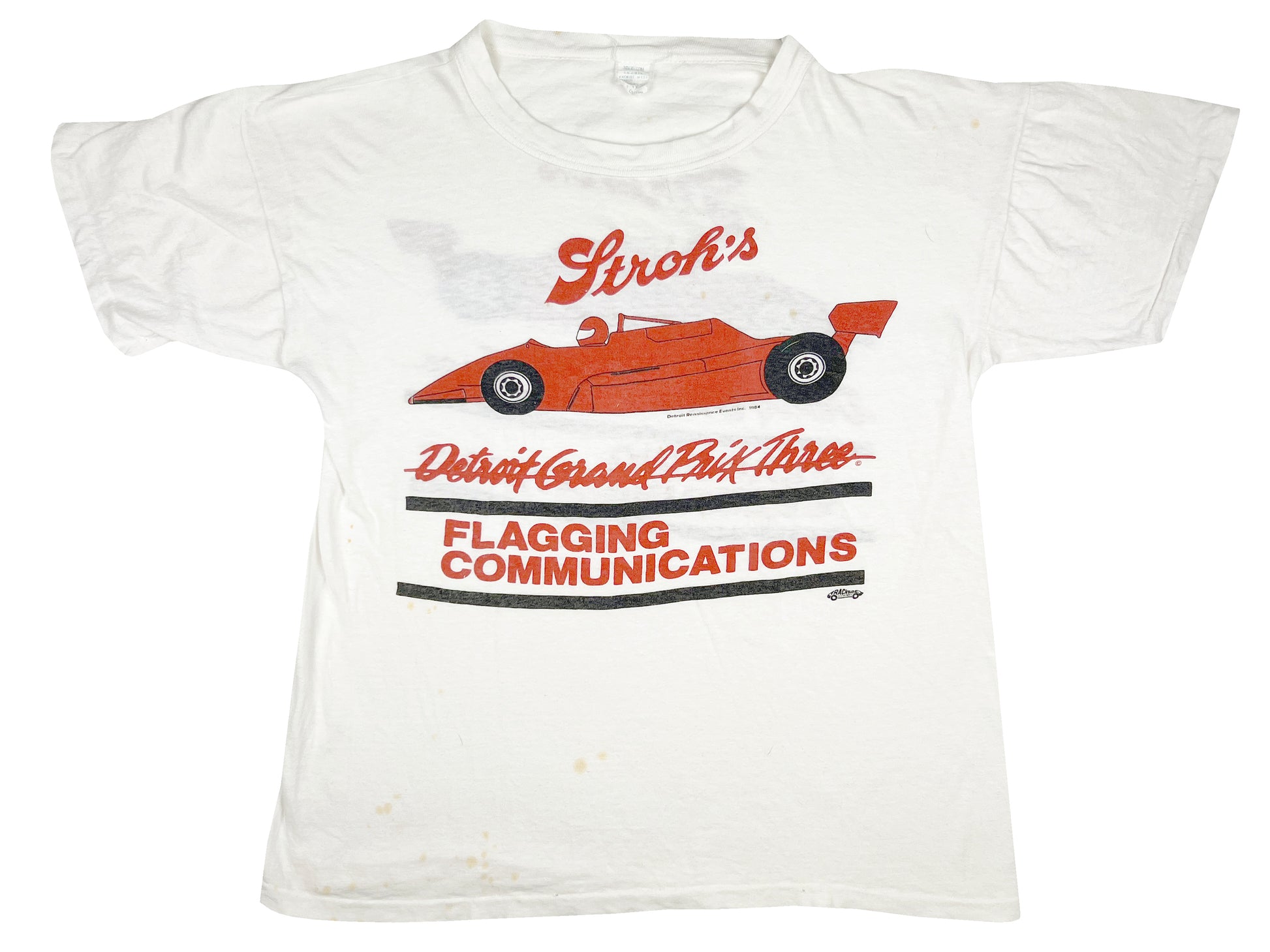 Vintage Detroit Grand Prix 1984 T-Shirt 80s Car Auto Racing Indy 