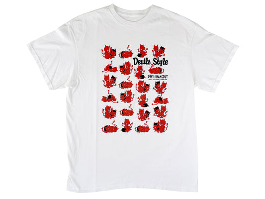 Vintage Devils Hangout Sex Positions White T-Shirt