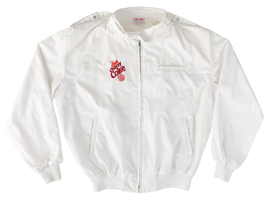 Vintage Diet Cherry Coke White Jacket 80s 90s