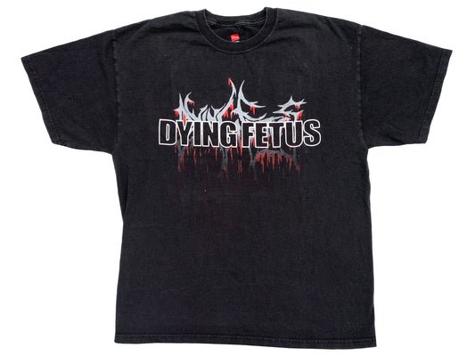 Dying Fetus War of Attrition 2007 Tour Black T-Shirt death metal band y2k