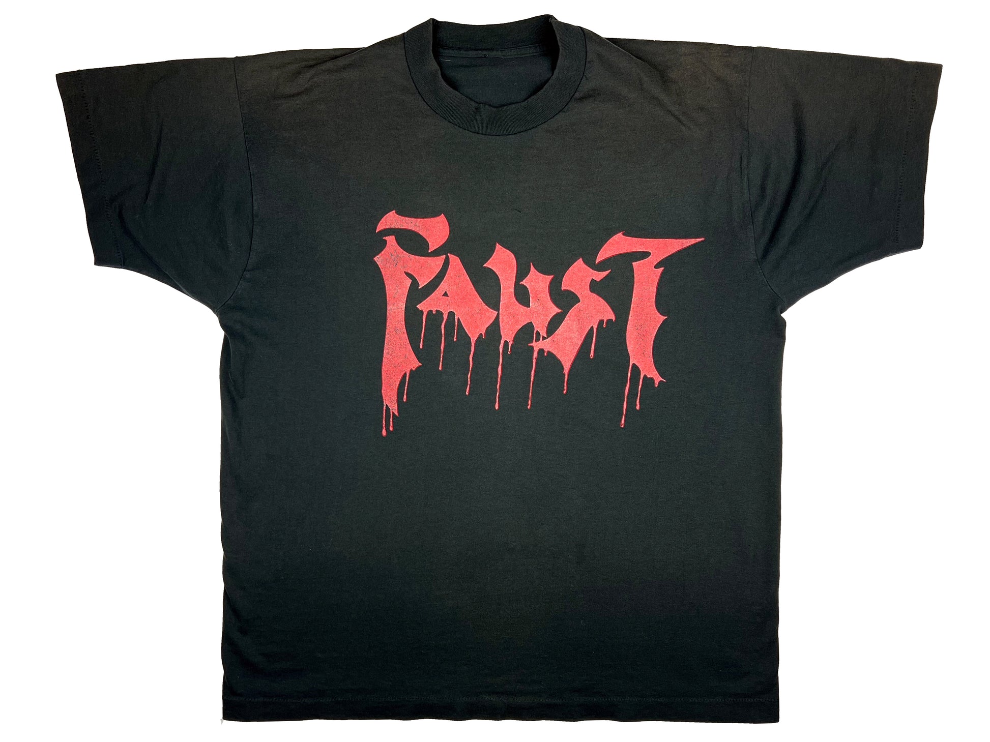 Vintage Faust Black T-Shirt Movie 90s 