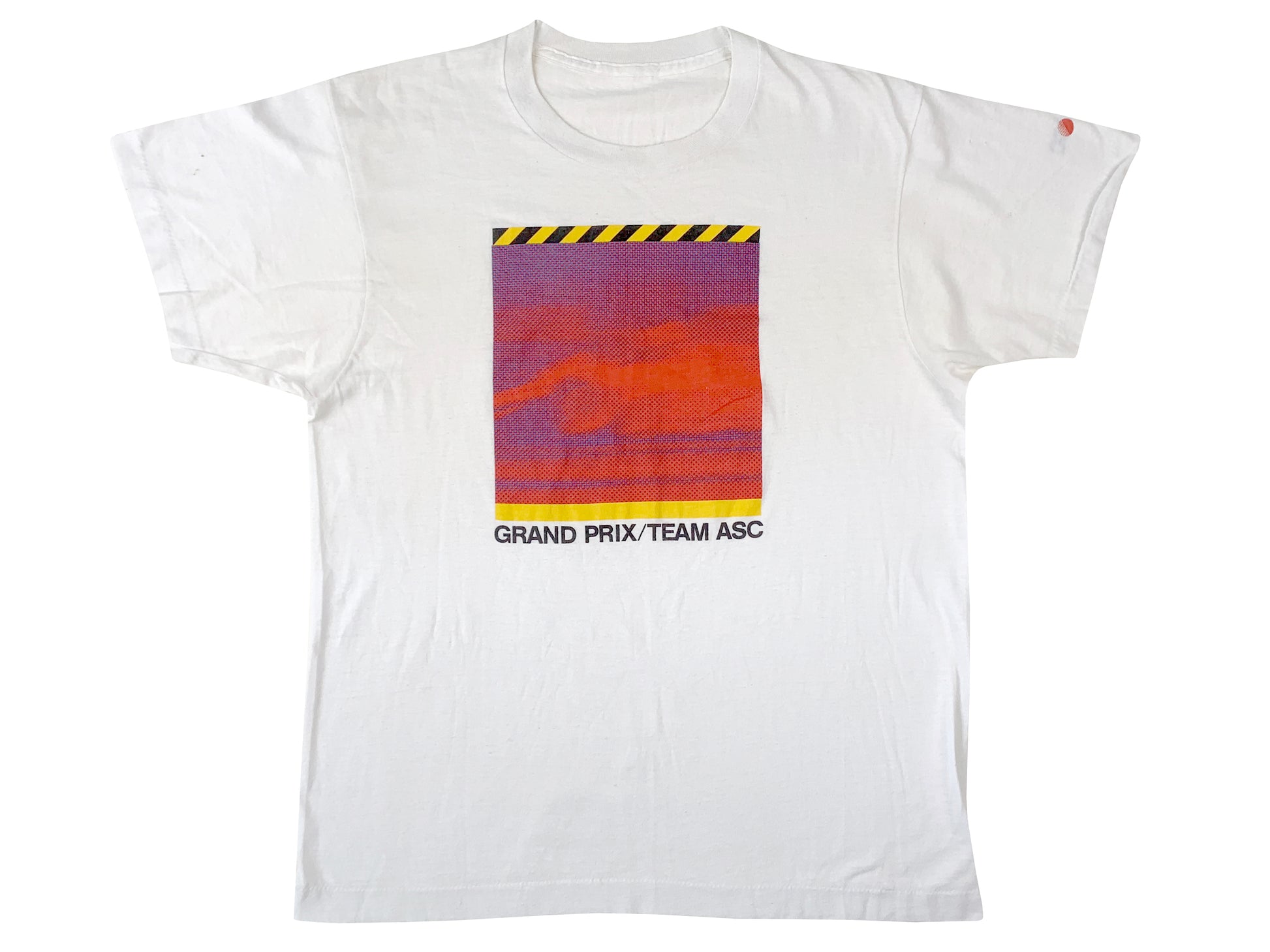 Vintage Grand Prix Team ASC White T-Shirt Car Auto Racing Race