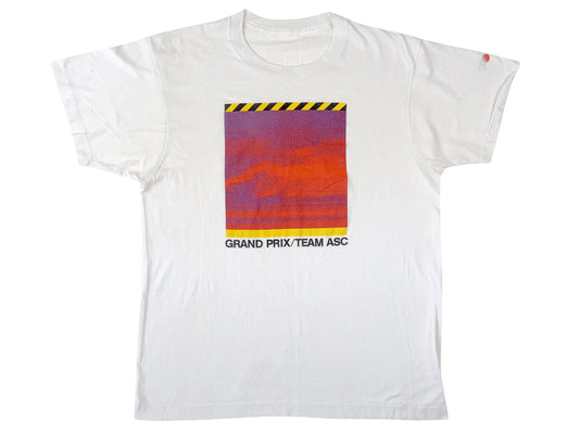 Vintage Grand Prix Team ASC White T-Shirt Car Auto Racing Race