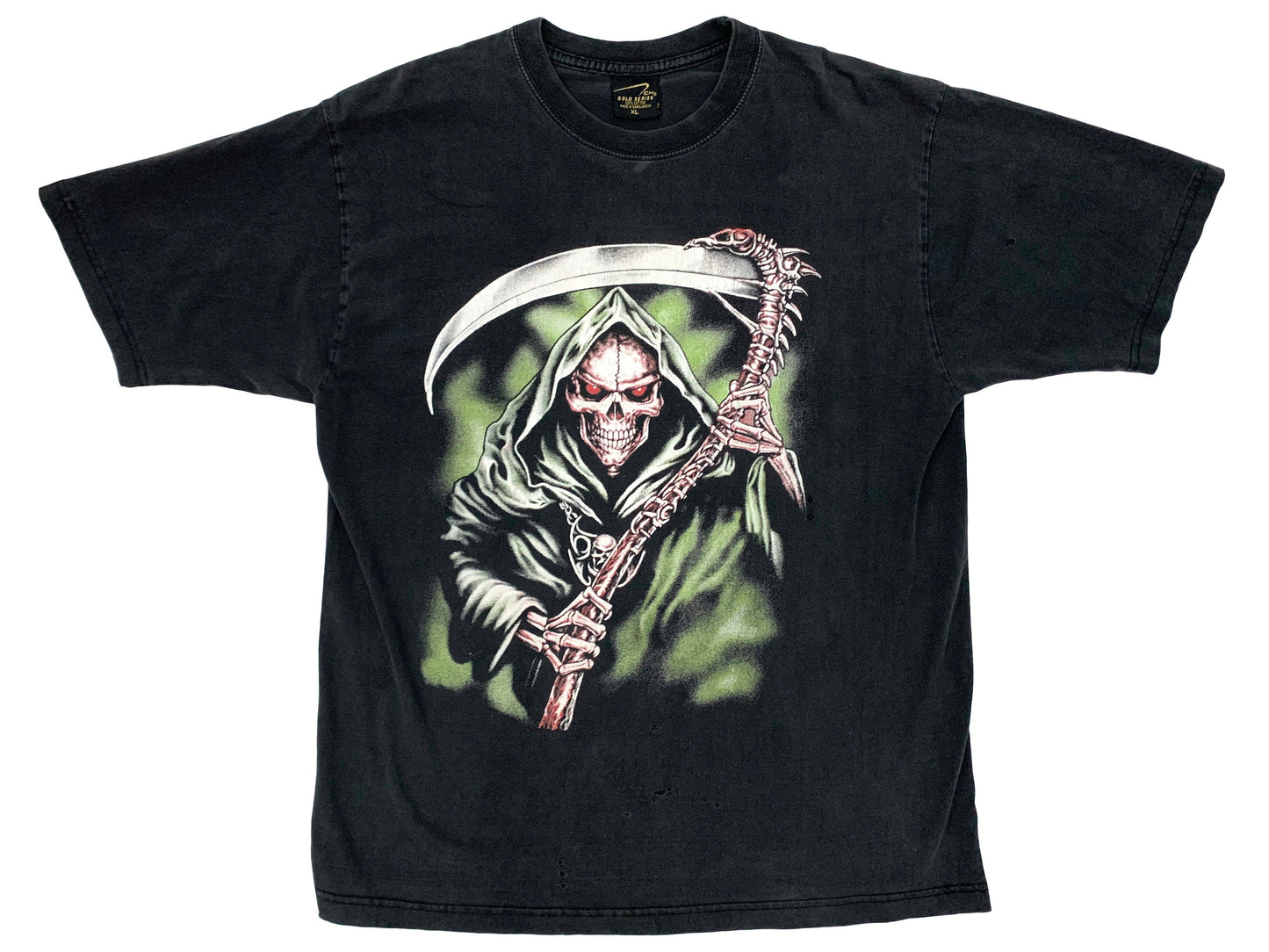 Vintage Grim Reaper Black T-Shirt 90s y2k Death 