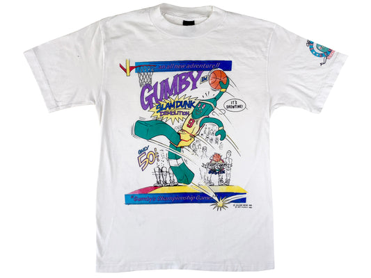 Vintage Gumby Slam Dunk White T-Shirt