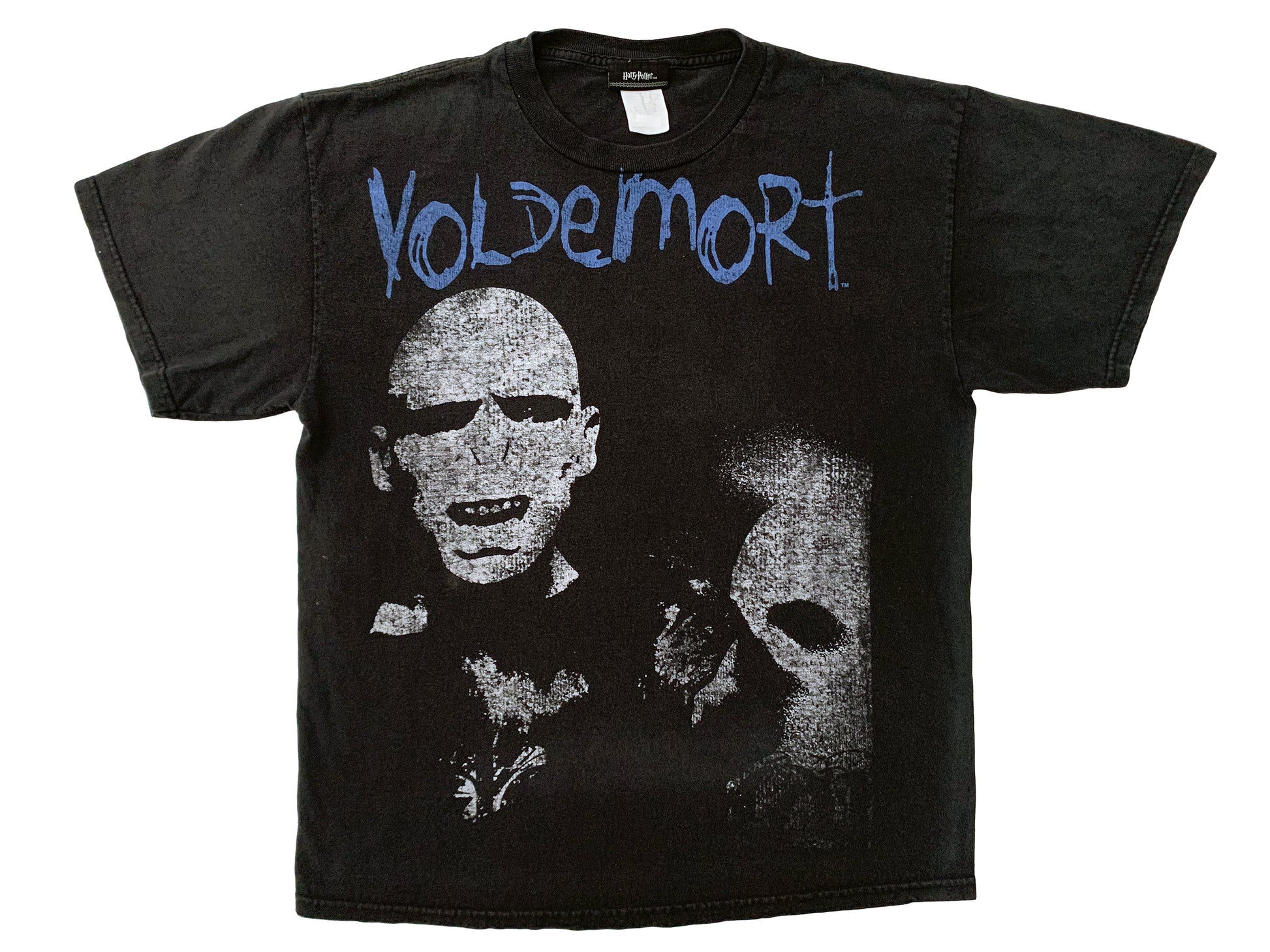 Vintage Harry Potter Voldemort Black T-Shirt Book Movie 90s y2k