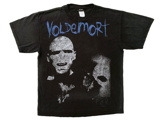 Vintage Harry Potter Voldemort Black T-Shirt Book Movie 90s y2k