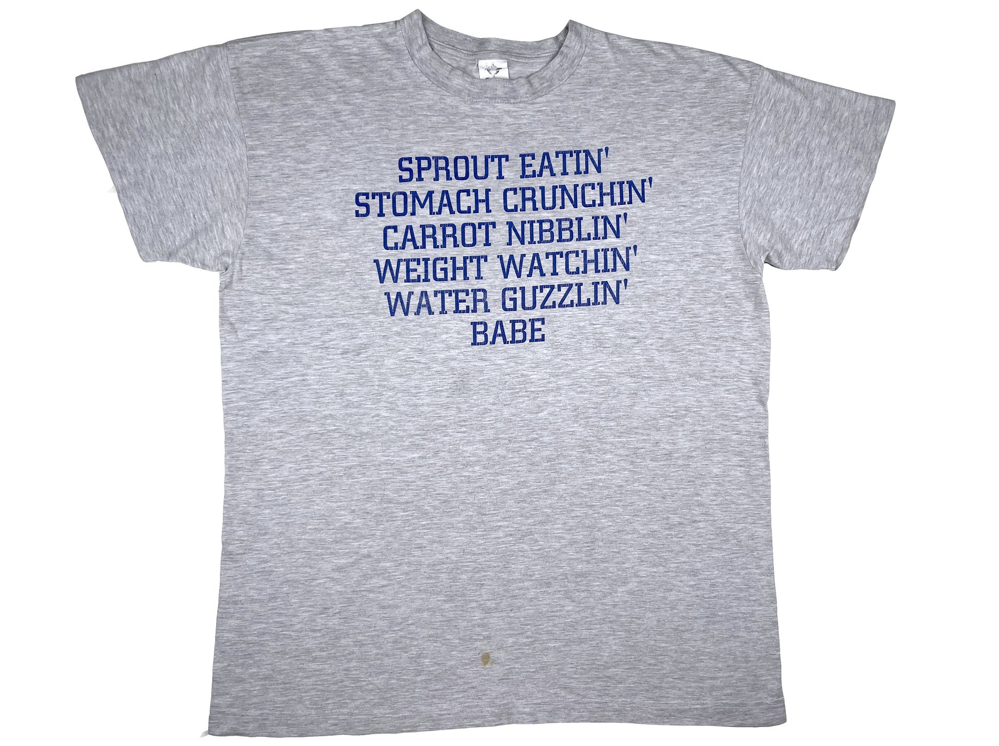 Vintage Health Babe T-Shirt Vegetarian Exercise vegan 80s 90s