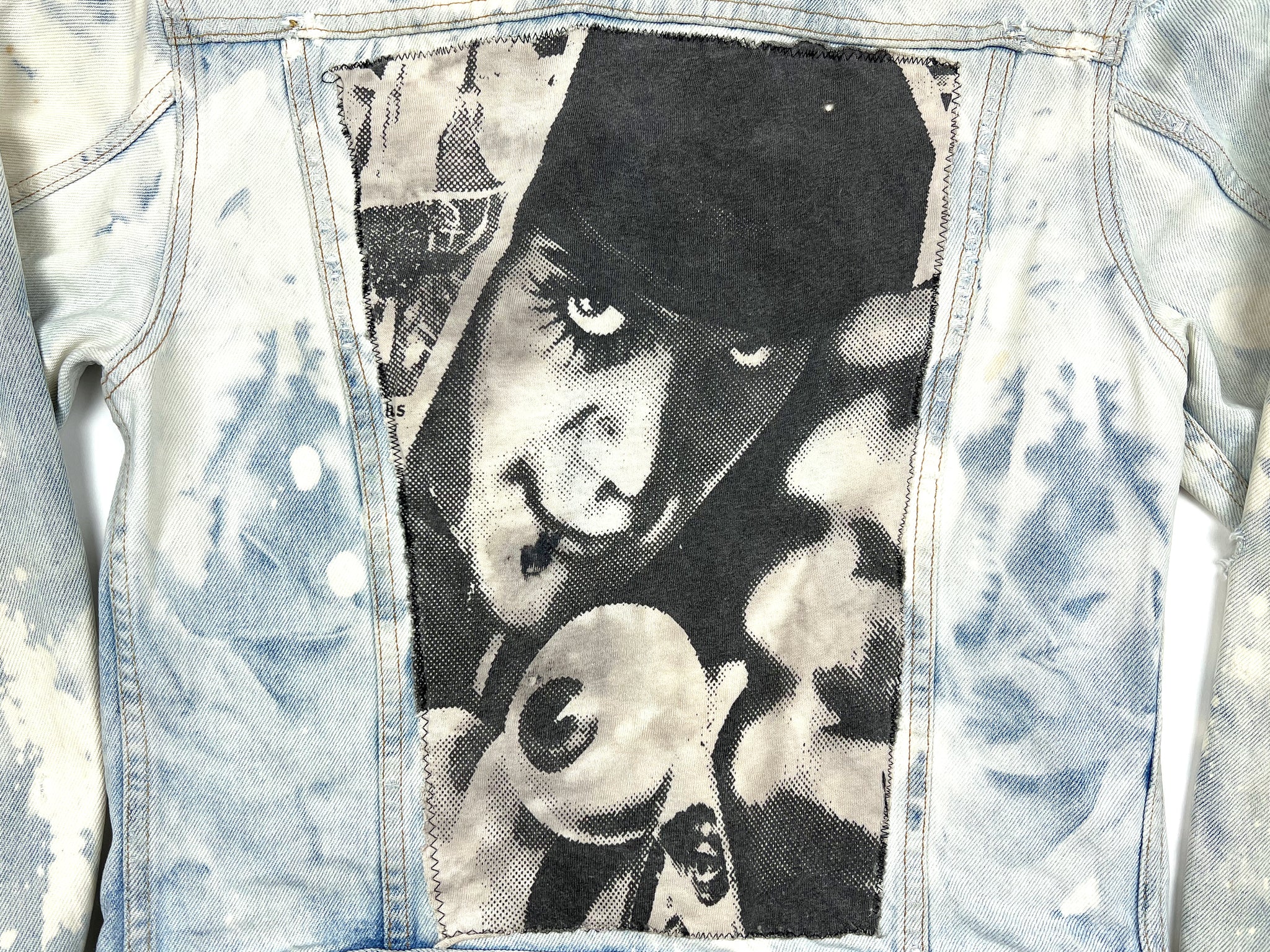 Lee x Mosquiothead A Clockwork Orange Patch Thrashed Jean Jacket