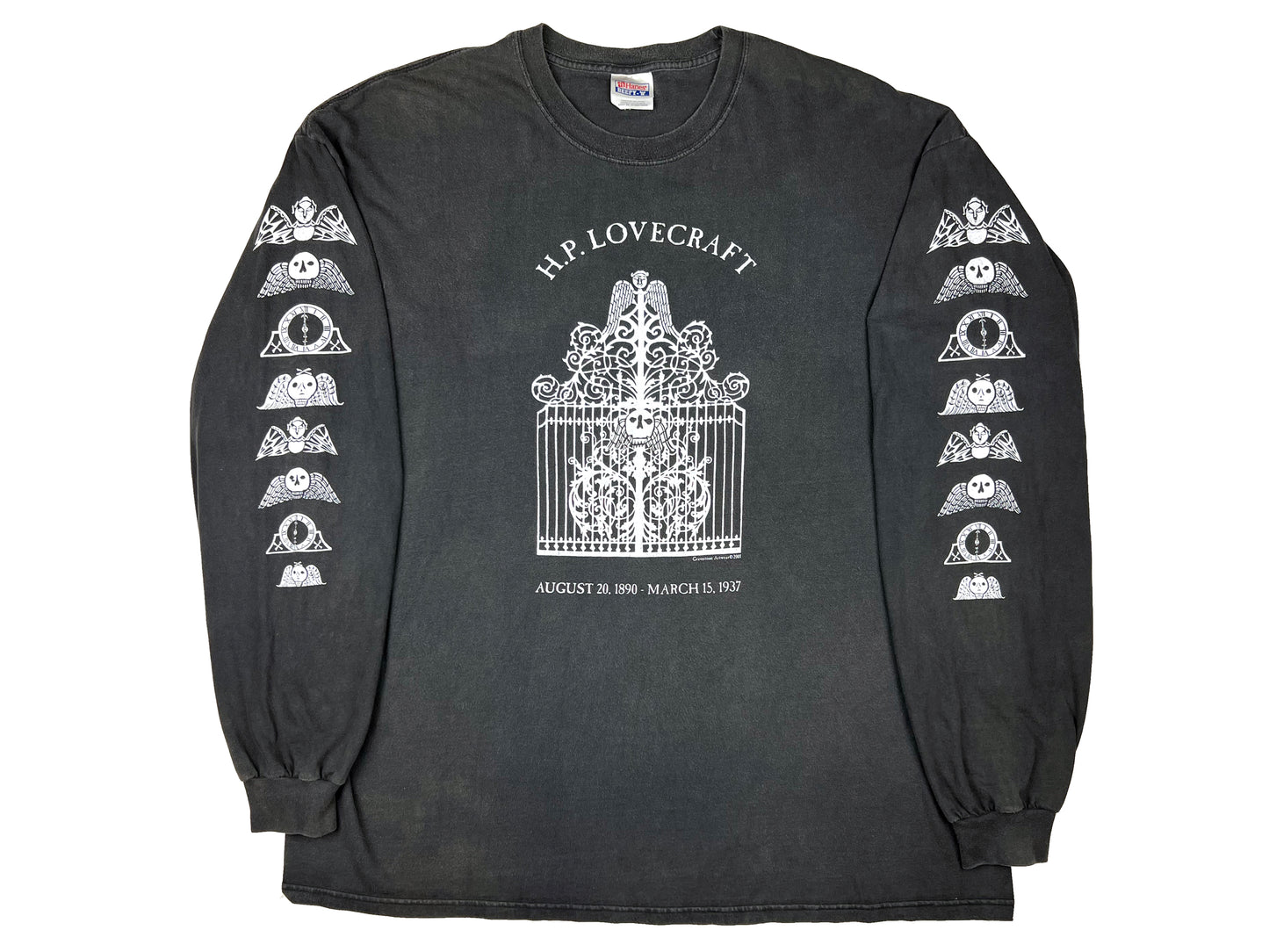 HP Lovecraft Memorial Gravestone Artwear L/S Shirt