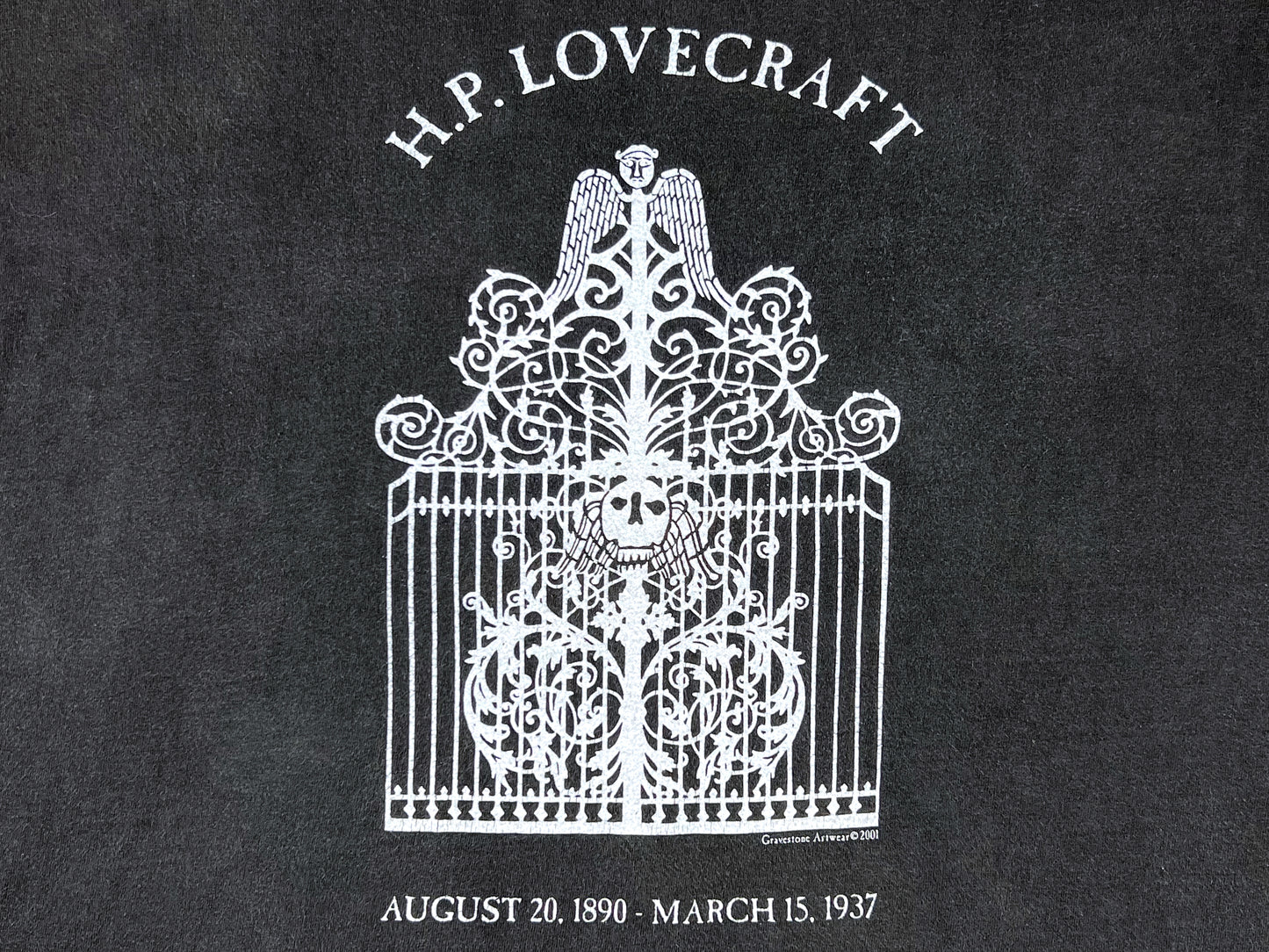 HP Lovecraft Memorial Gravestone Artwear L/S Shirt