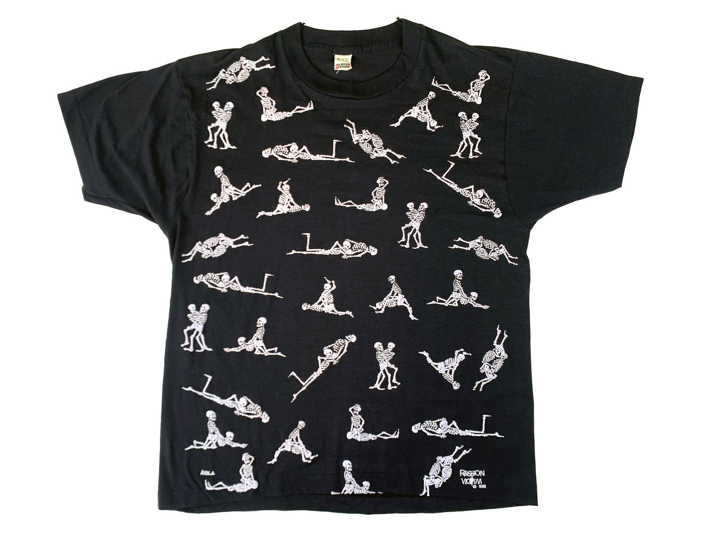 Vintage Fashion Victim Skeleton Sex Positions T-Shirt