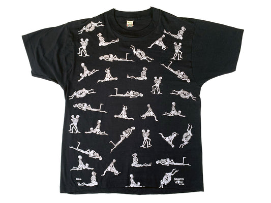 Vintage Fashion Victim Skeleton Sex Positions T-Shirt