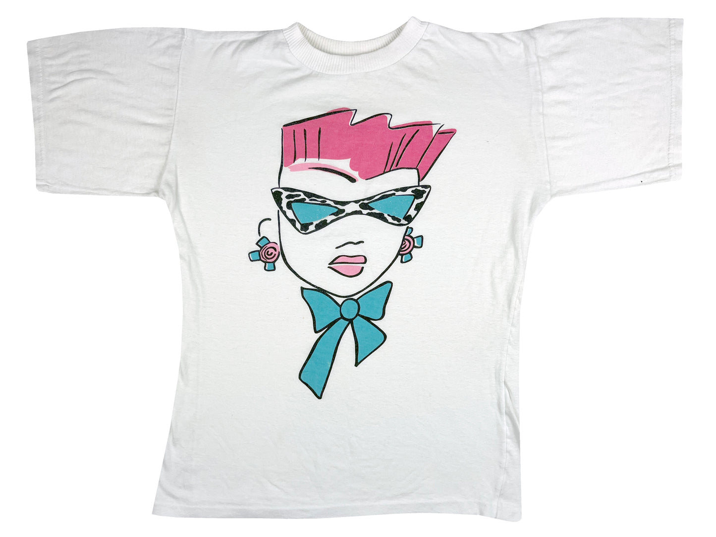 80's New Wave Punk Babe T-Shirt